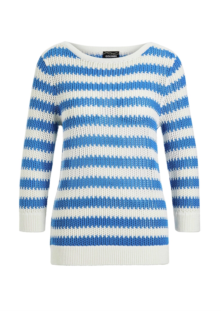 Pull en tricot avec rayures color bloc