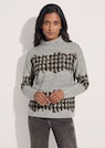 Sweat-shirt jacquard pied-de-poule thumbnail 1