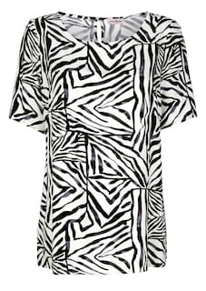 Bluse mit modischem allover Print thumbnail 5