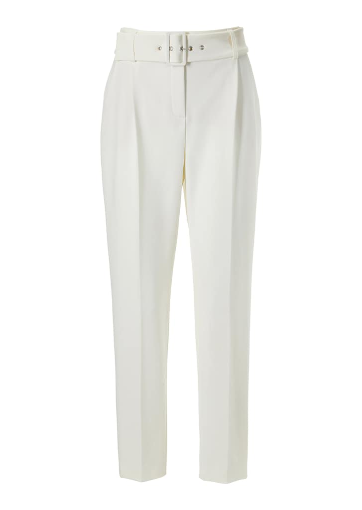High-waist trousers with creases