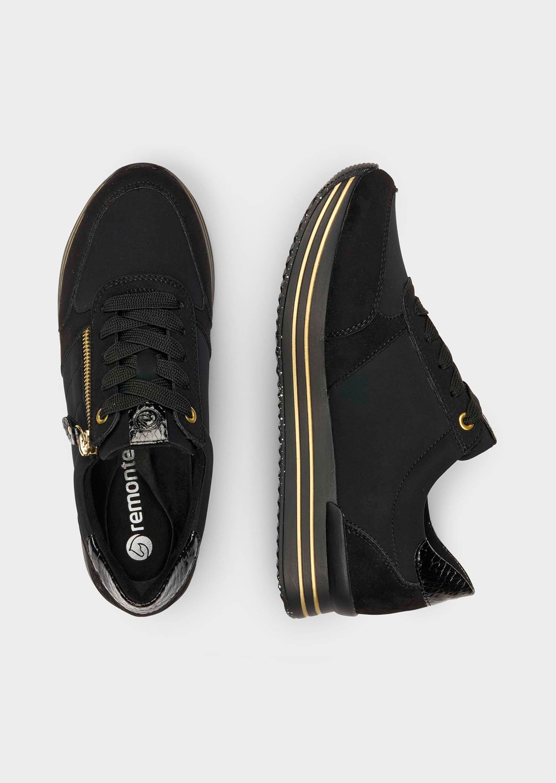 Stylischer Sneaker im Materialmix