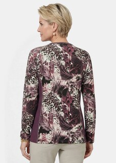 Taillierte Shirtjacke aus Viskose-Jersey thumbnail 3