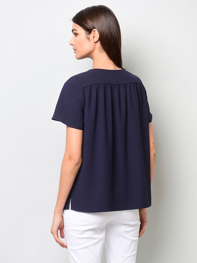 Bluse mit V-Ausschnitt 2