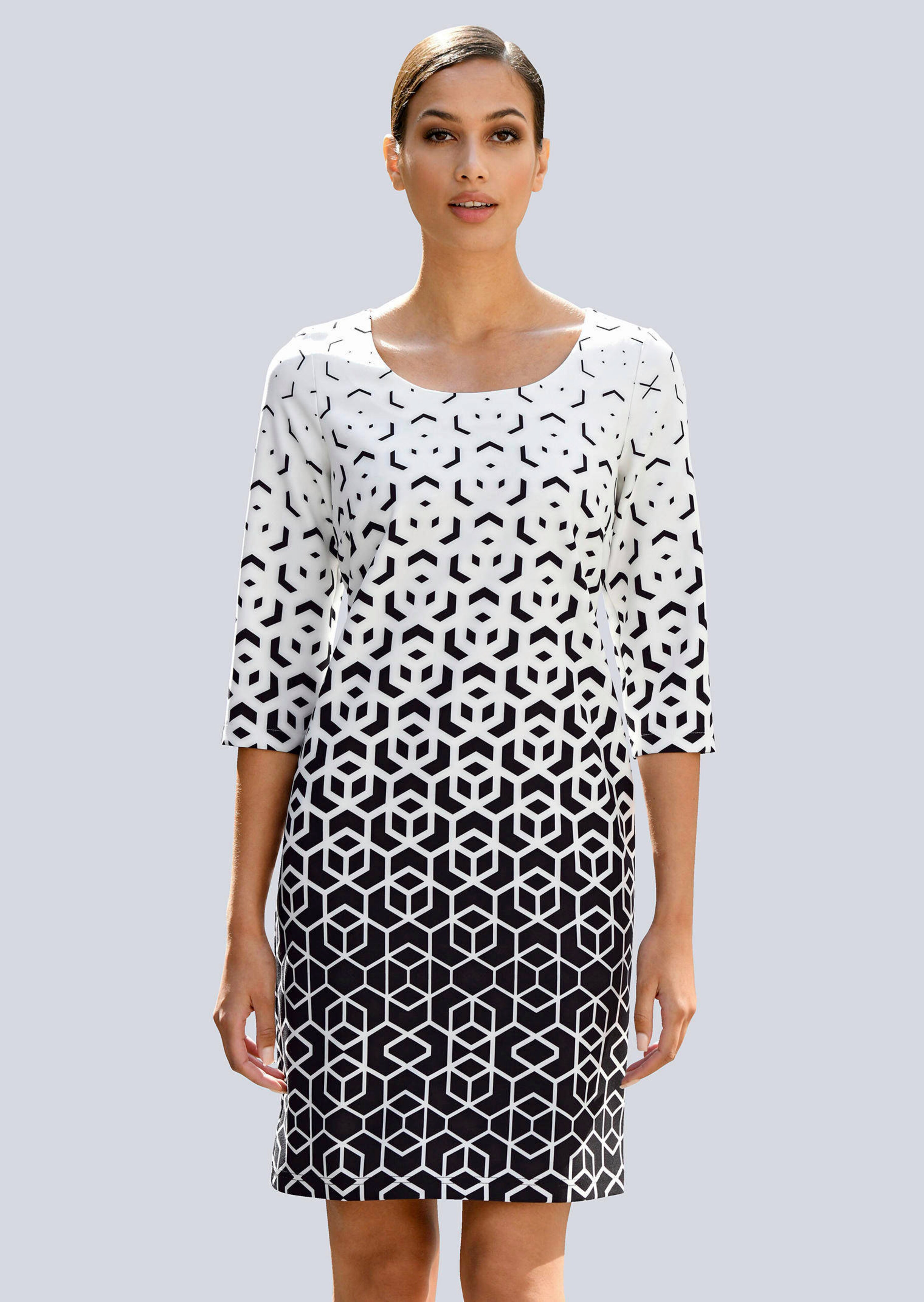 Kleid mit grafischem Druck