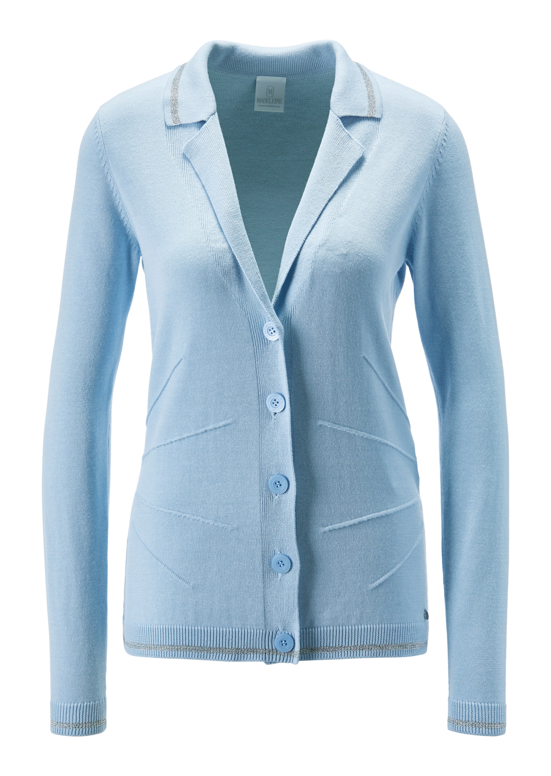 Strickjacke in Blazerform