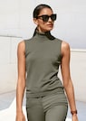 Ärmelloser Rollkragenpullover thumbnail 7