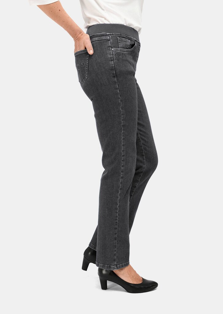 Jeans LOUISA met elastische jersey tailleband 3