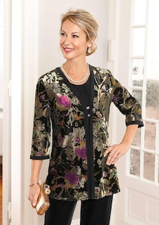 Veste en velours dévoré thumbnail 7