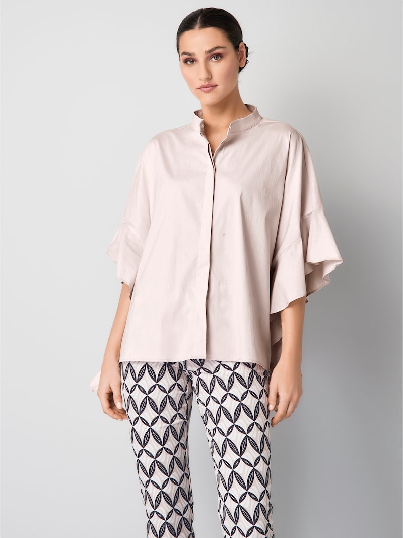 Oversizedbluse mit großem Volantärmel