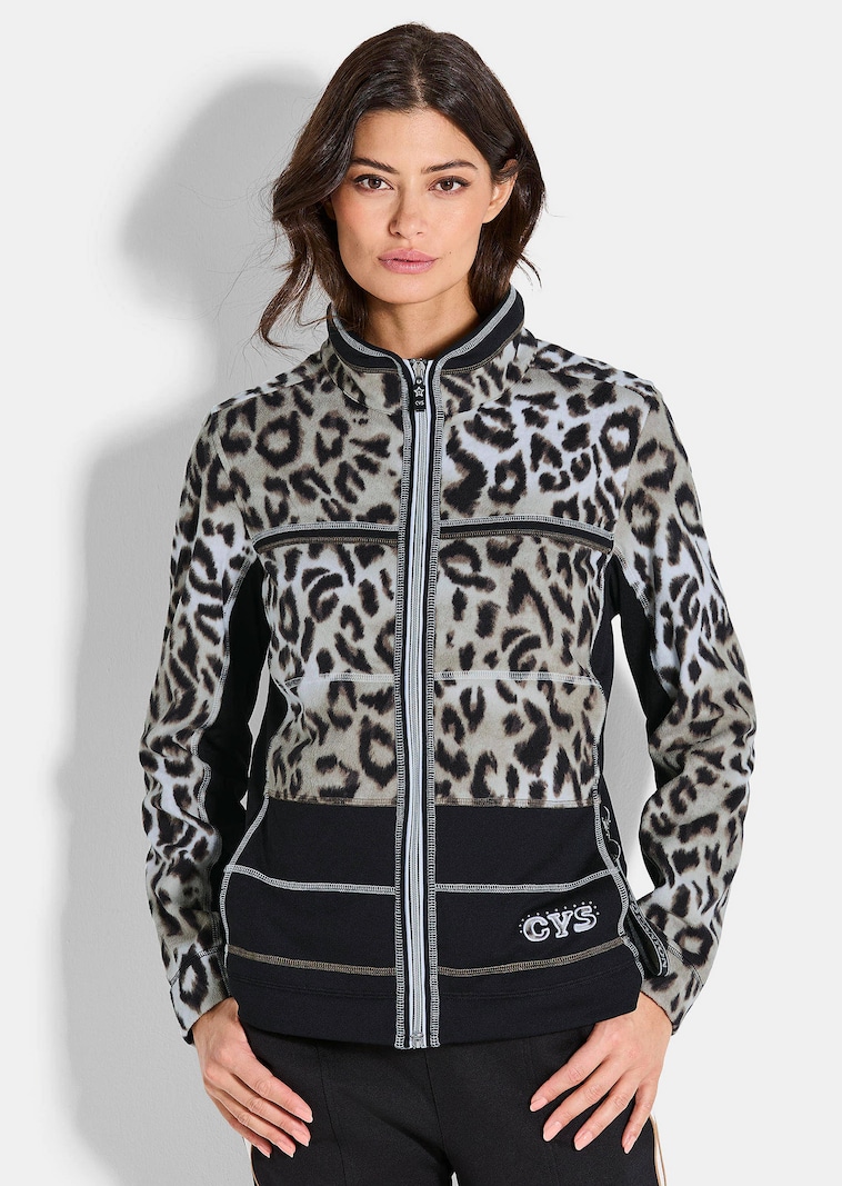 Freizeitjacke mit Animal Print