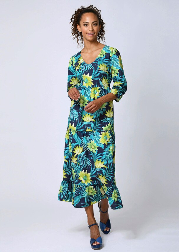 Kleid in allover floralerm Dessin 2