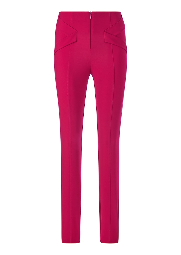 Skinny fit trousers with ribbon detail