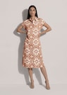 Gemustertes Hemdblusenkleid aus Viskose thumbnail 2