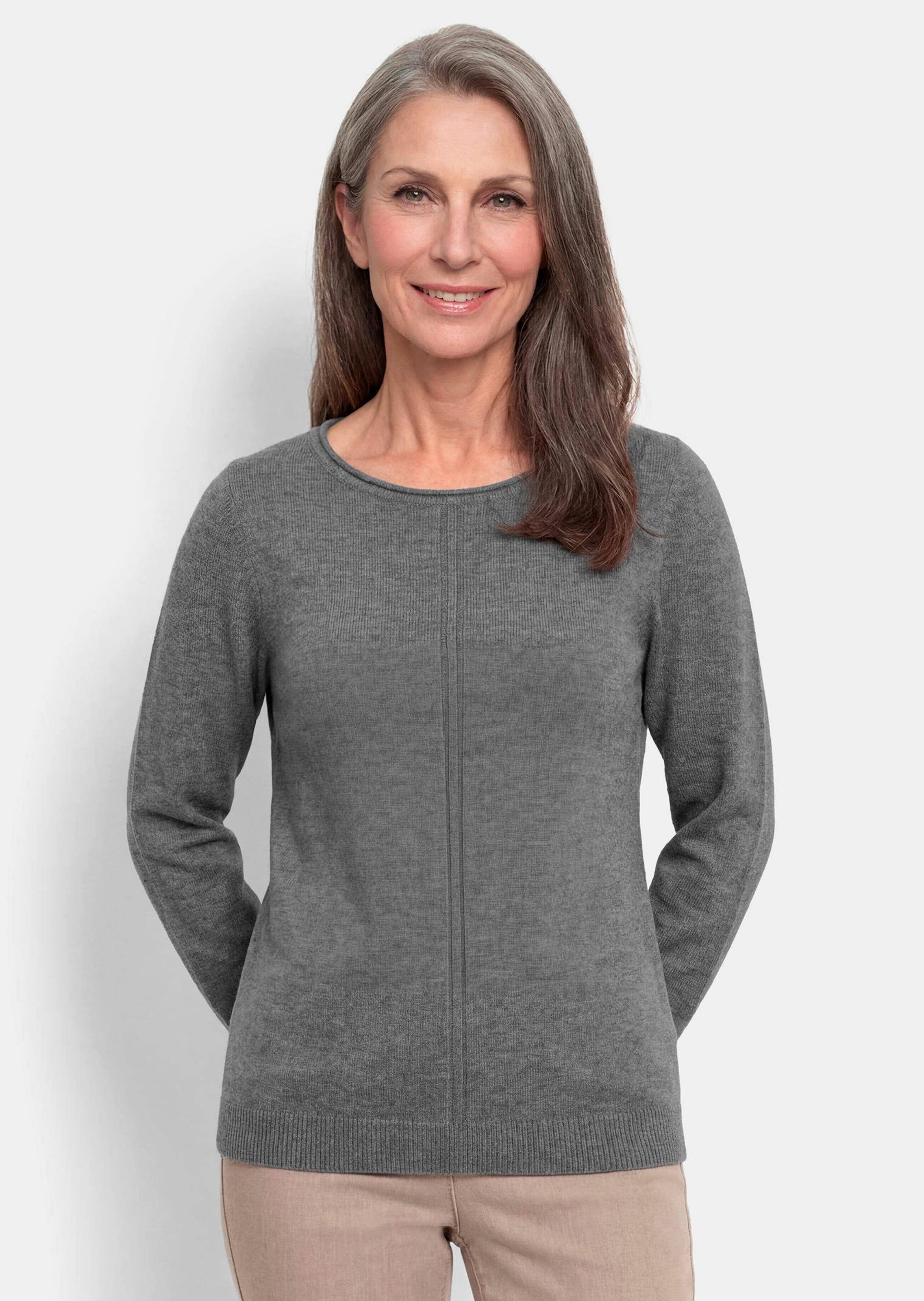 Strickpullover aus reiner Merinowolle