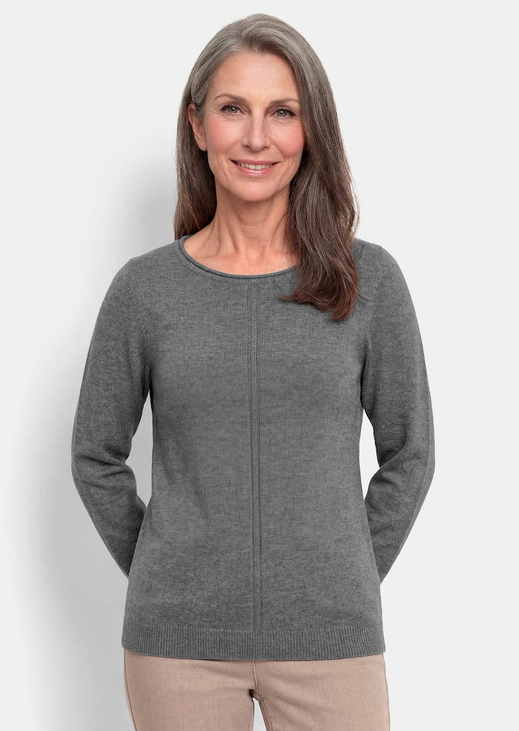 Strickpullover aus reiner Merinowolle