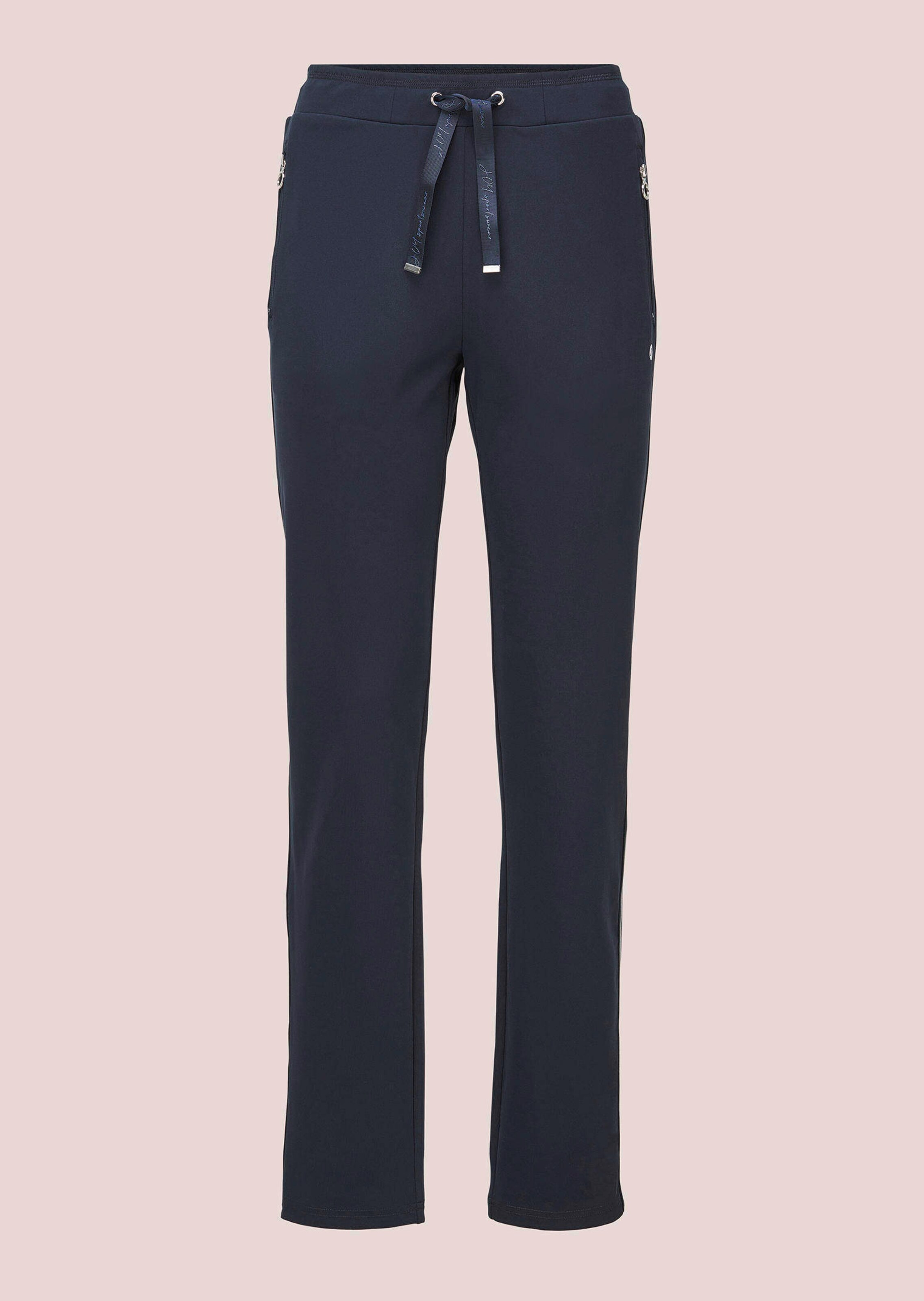 Freizeithose mit Glanzstreifen