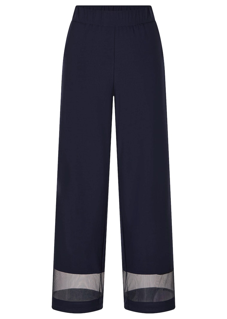 Pantalon VERA avec empiècements en tissu filet