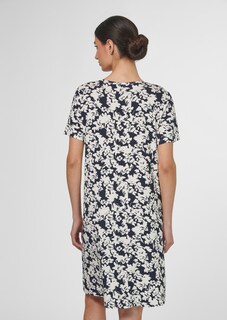 Sleepshirt mit Spitzeneinsatz und abstraktem Floralprint thumbnail 3
