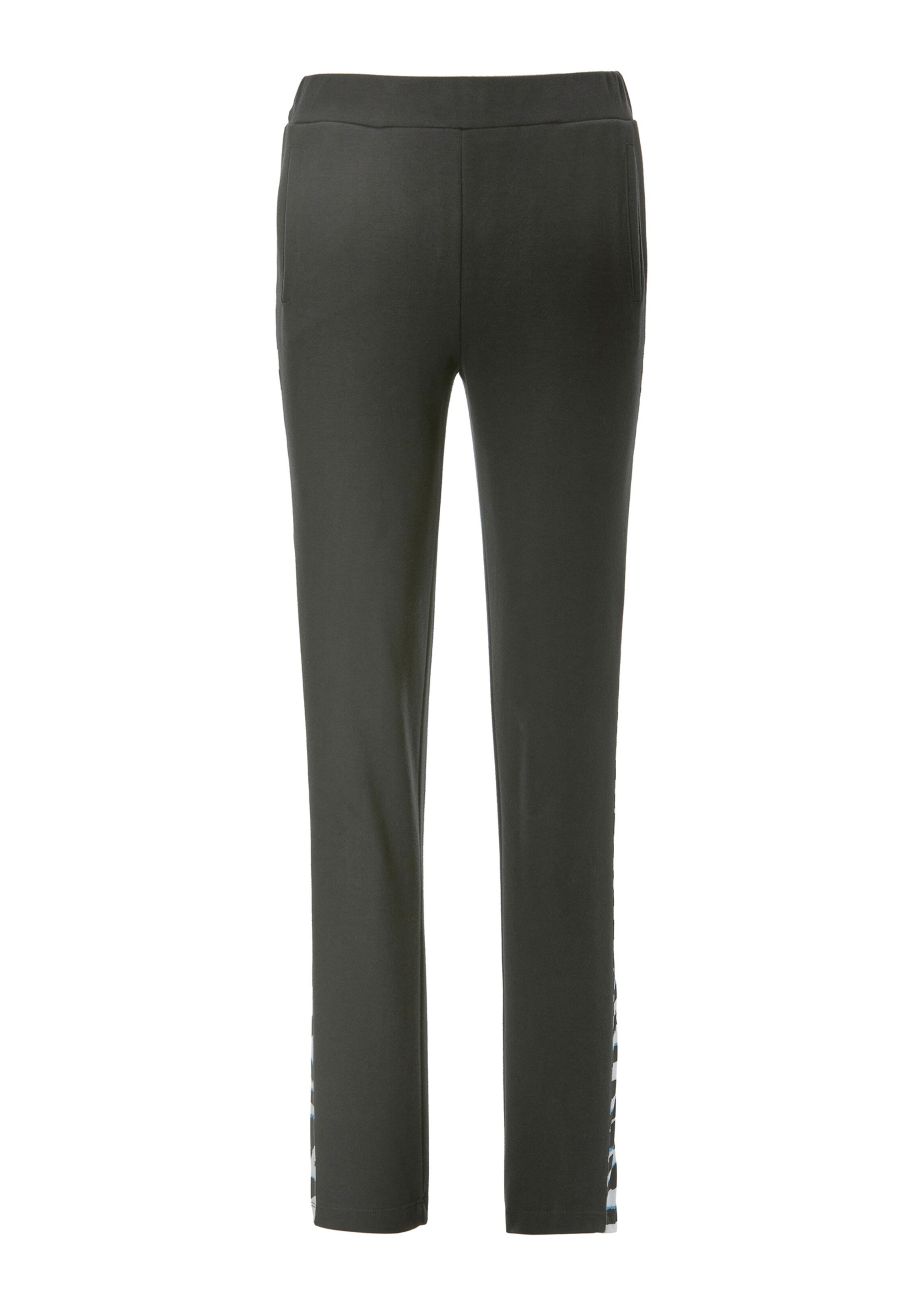 Hose mit Galonstreifen im Zebra-Print