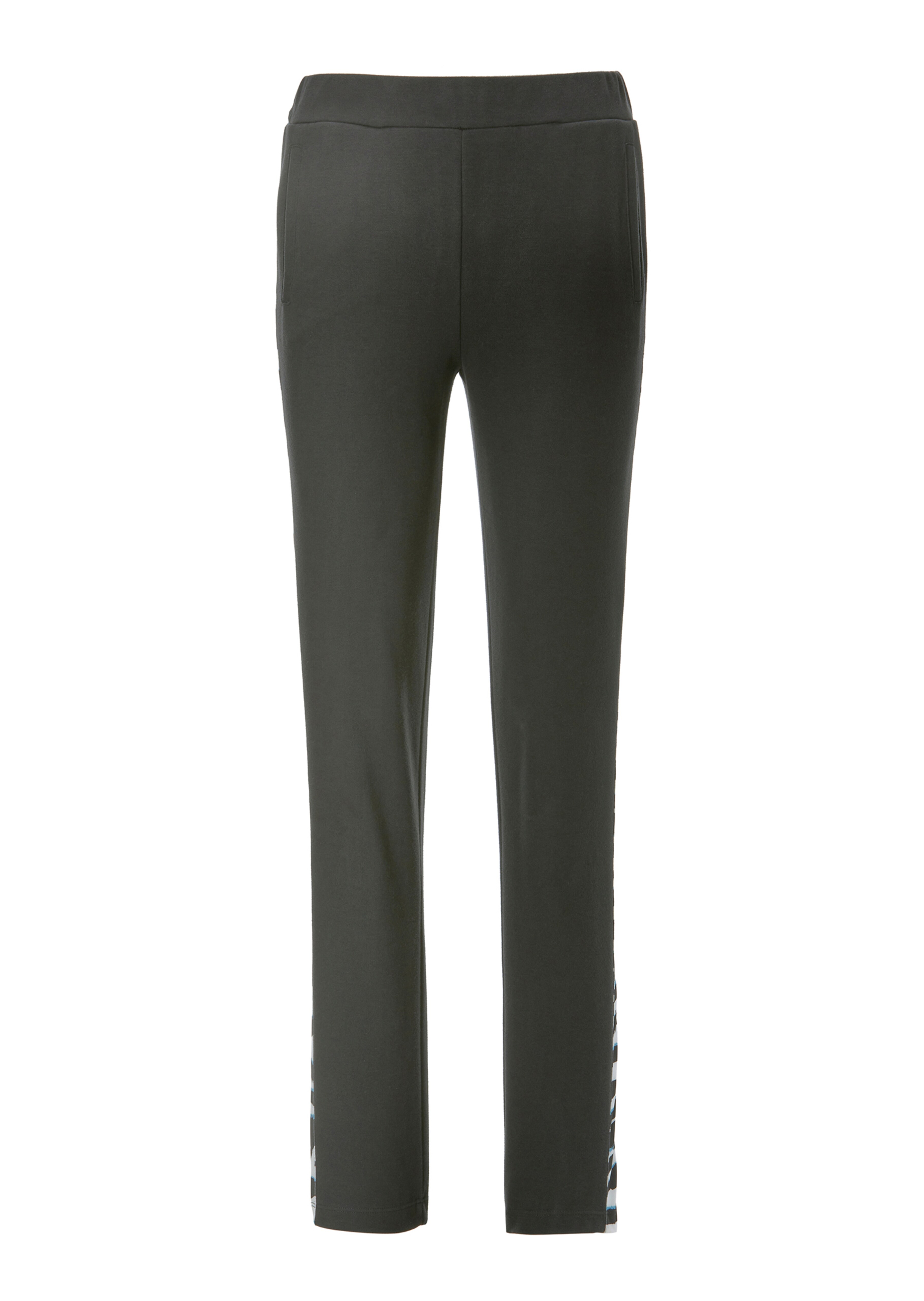 Hose mit Galonstreifen im Zebra-Print