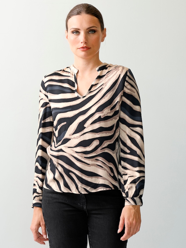 Bluse in Animaldessin