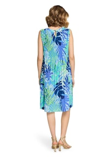 Robe plissée évasée, sans manches thumbnail 3