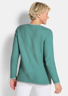 Strickjacke mit aufgesetzten Taschen thumbnail 3
