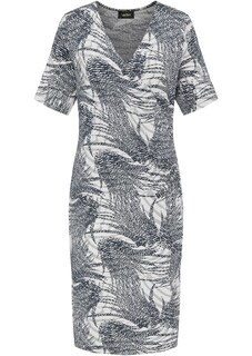 Bequemes Druckkleid mit kaschierender Raffung thumbnail 6