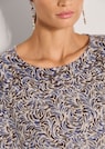 Bedruckter Kaschmirpullover mit Fledermausärmeln thumbnail 5