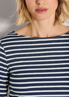 Ringelshirt mit 3/4-Ärmeln thumbnail 5