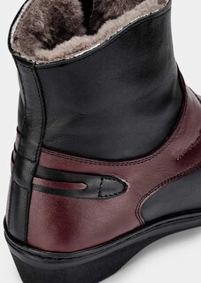 Leder-Stiefeletten mit farblichen Akzenten thumbnail 3