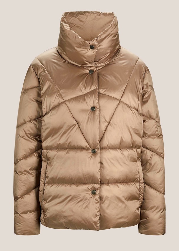 Wattierte Steppjacke mit Stehkragen 5