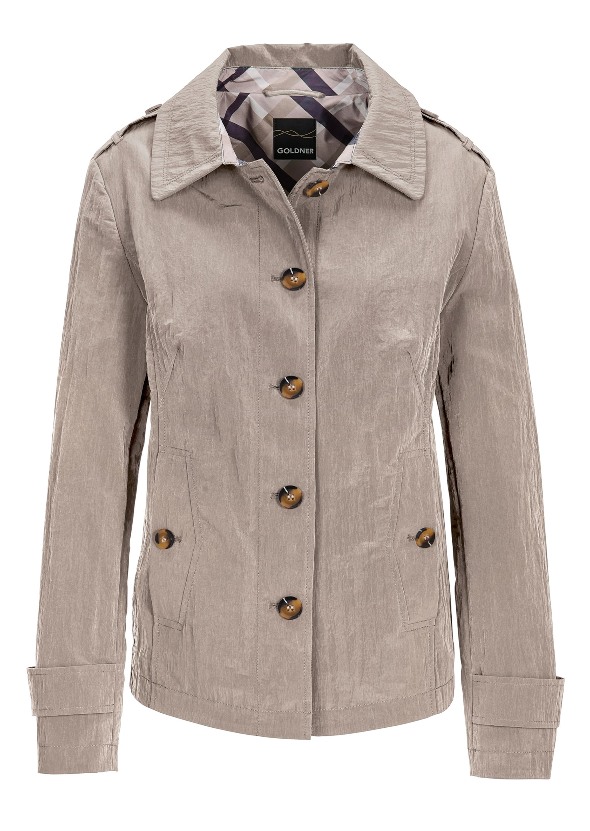 Trench-Jacke in Crash-Optik