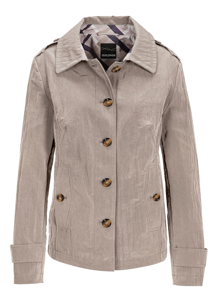 Veste trench, aspect froissé