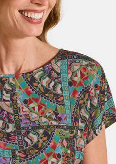 Viskose-Bluse mit Orient-Print thumbnail 5