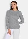 T-shirt à manches longues en pur coton thumbnail 1