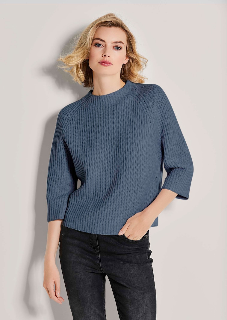 Kaschmir-Pullover mit 3/4-Ärmeln