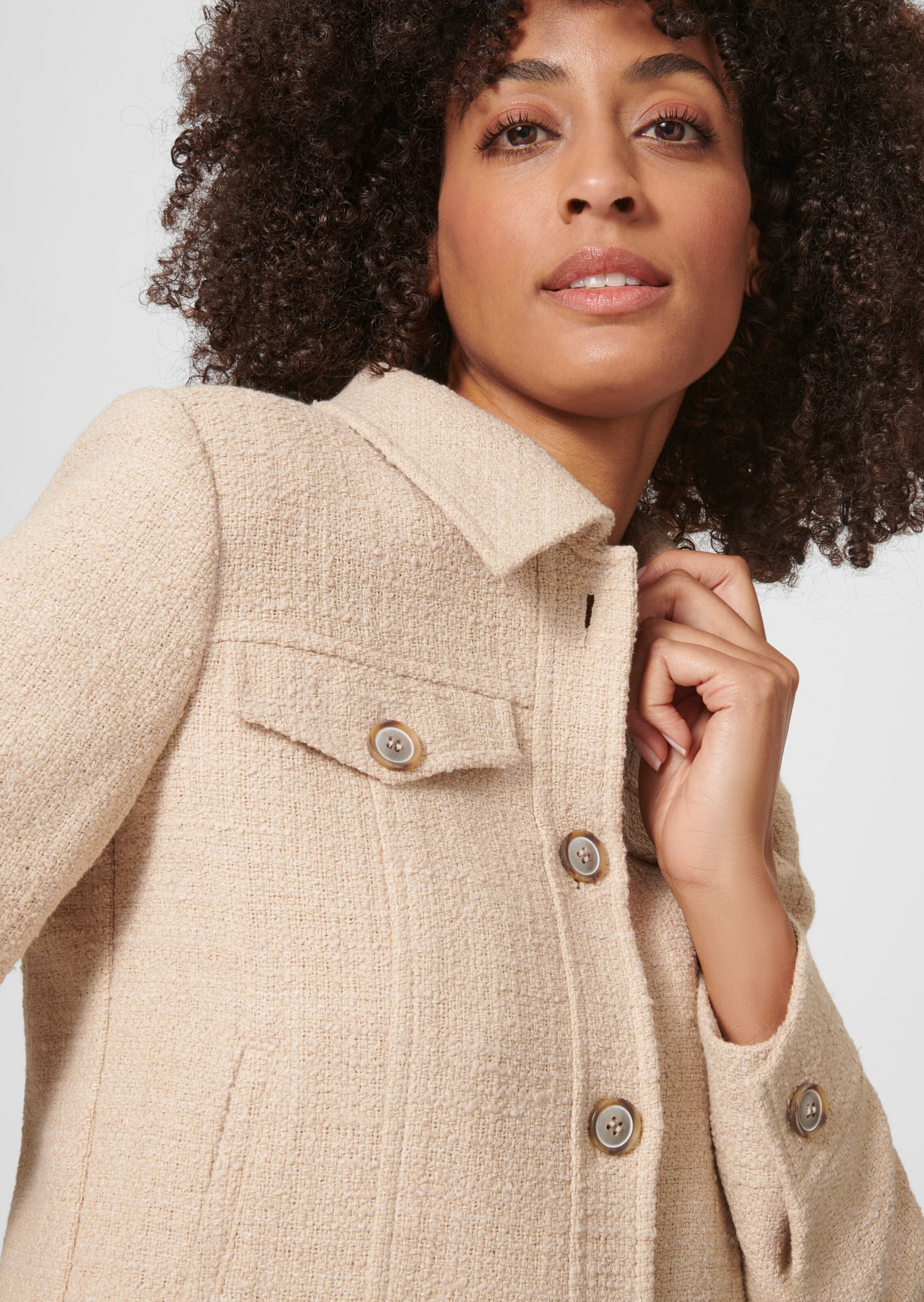 ジャケット・アウター Double Button Tweed Short Pants Jacket Double Button Tweed Short Pants | Belle Charme(ベルシャルム