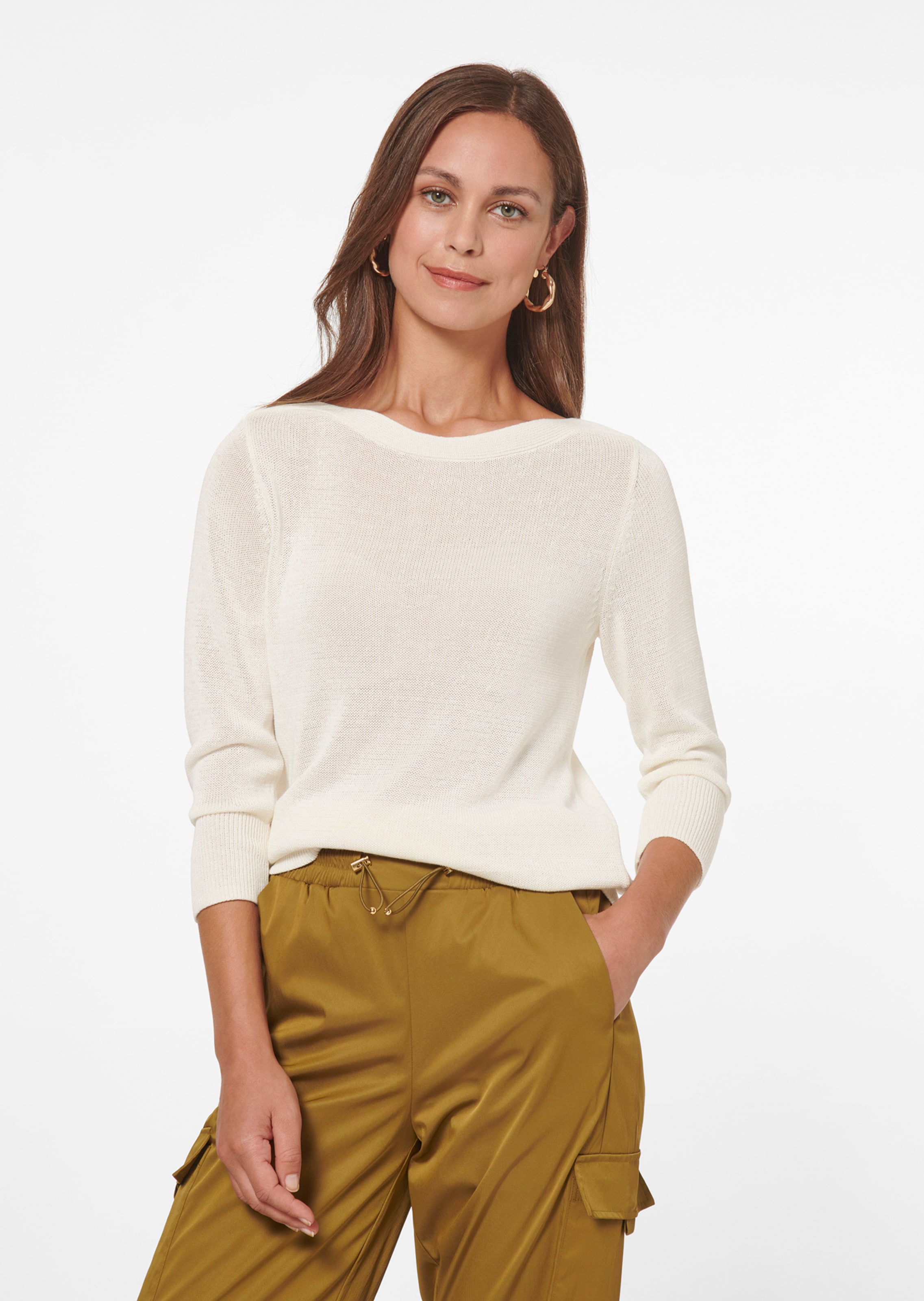 Pullover mit Leinenanteil
