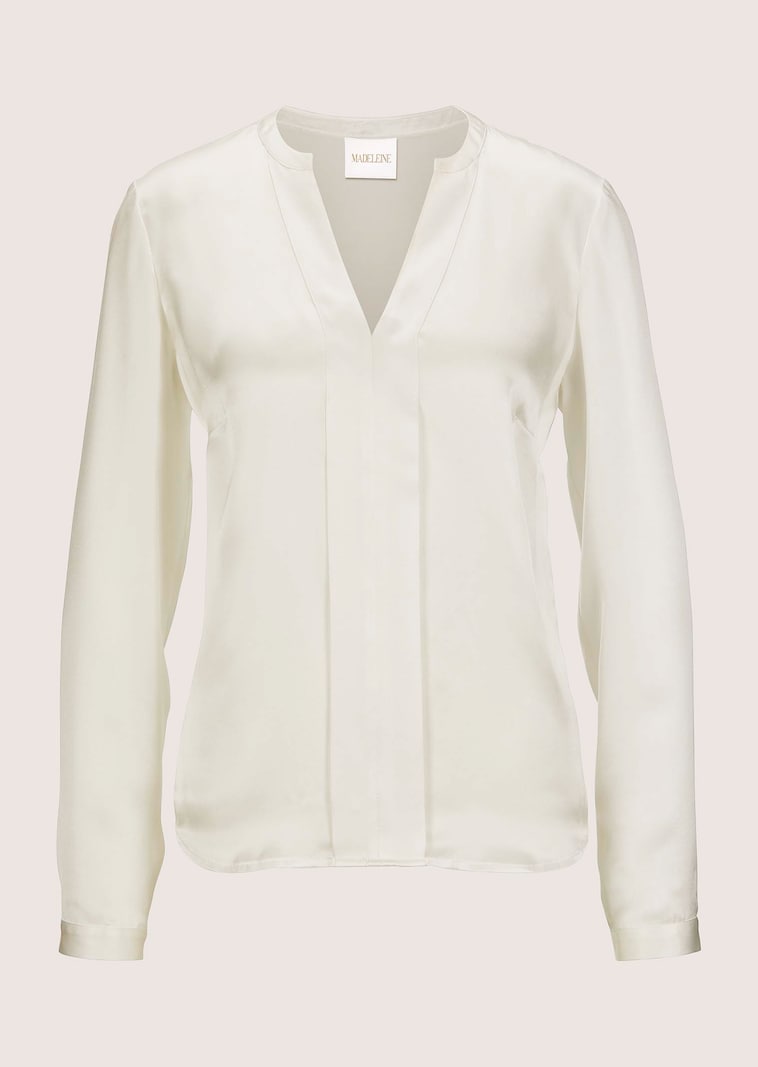 Satinbluse aus reiner Seide