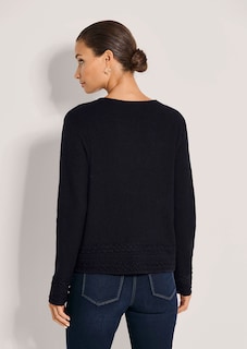 Rippenstrick-Pullover mit Zopfdetails thumbnail 3