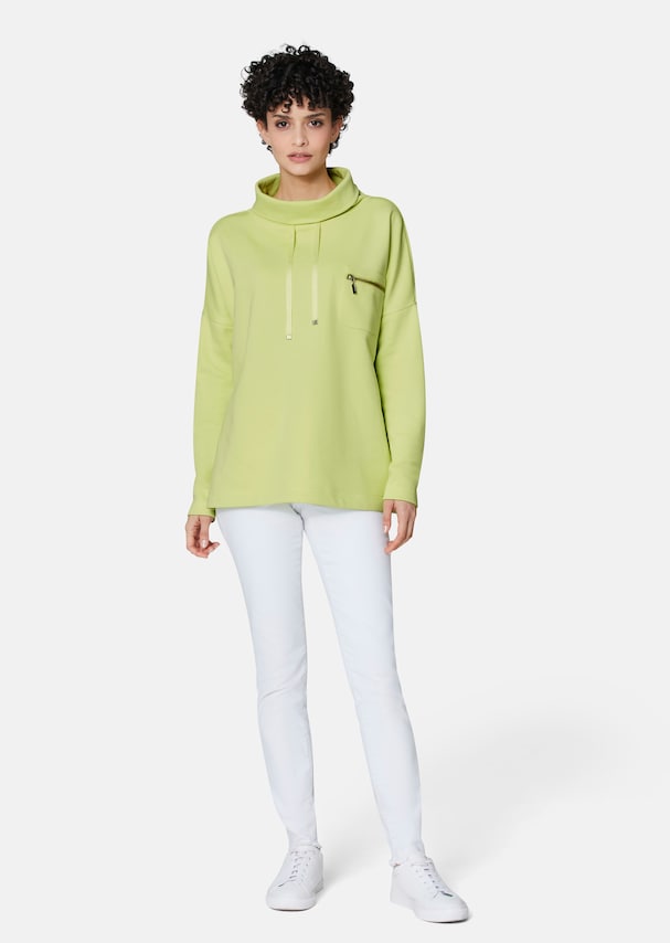 Soft sweatshirt with cool neon accents 1