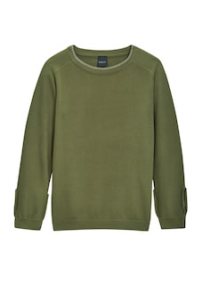 Schlichter Baumwollpullover thumbnail 6