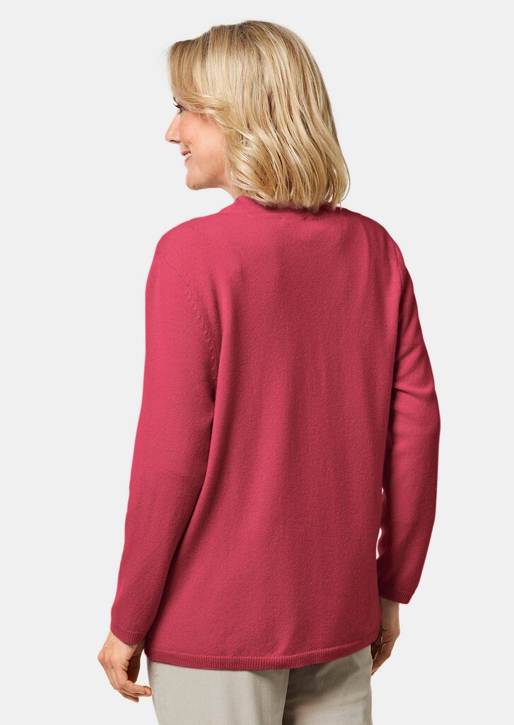 Kaschmir-Longstrickjacke