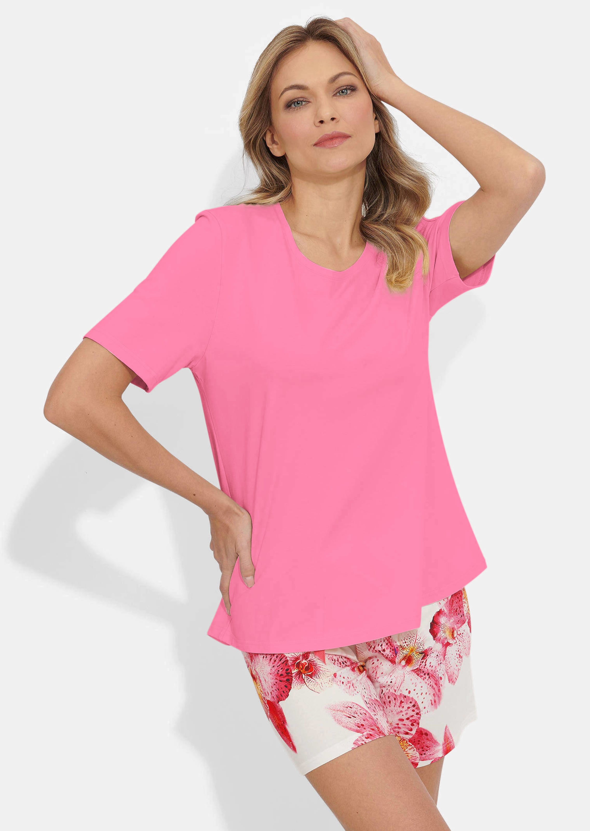 Pyjashort avec imprimé fleuri