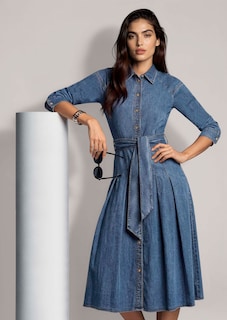Robe en jean tendance thumbnail 4