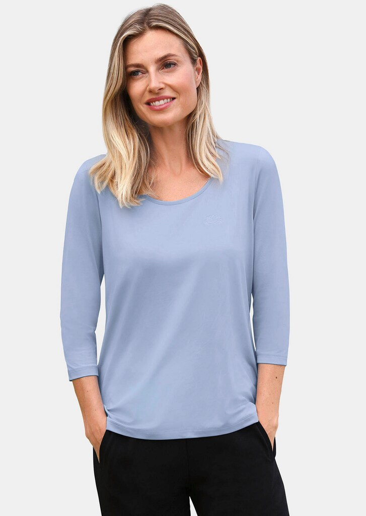 Shirt mit Rundhals und 3/4-Arm