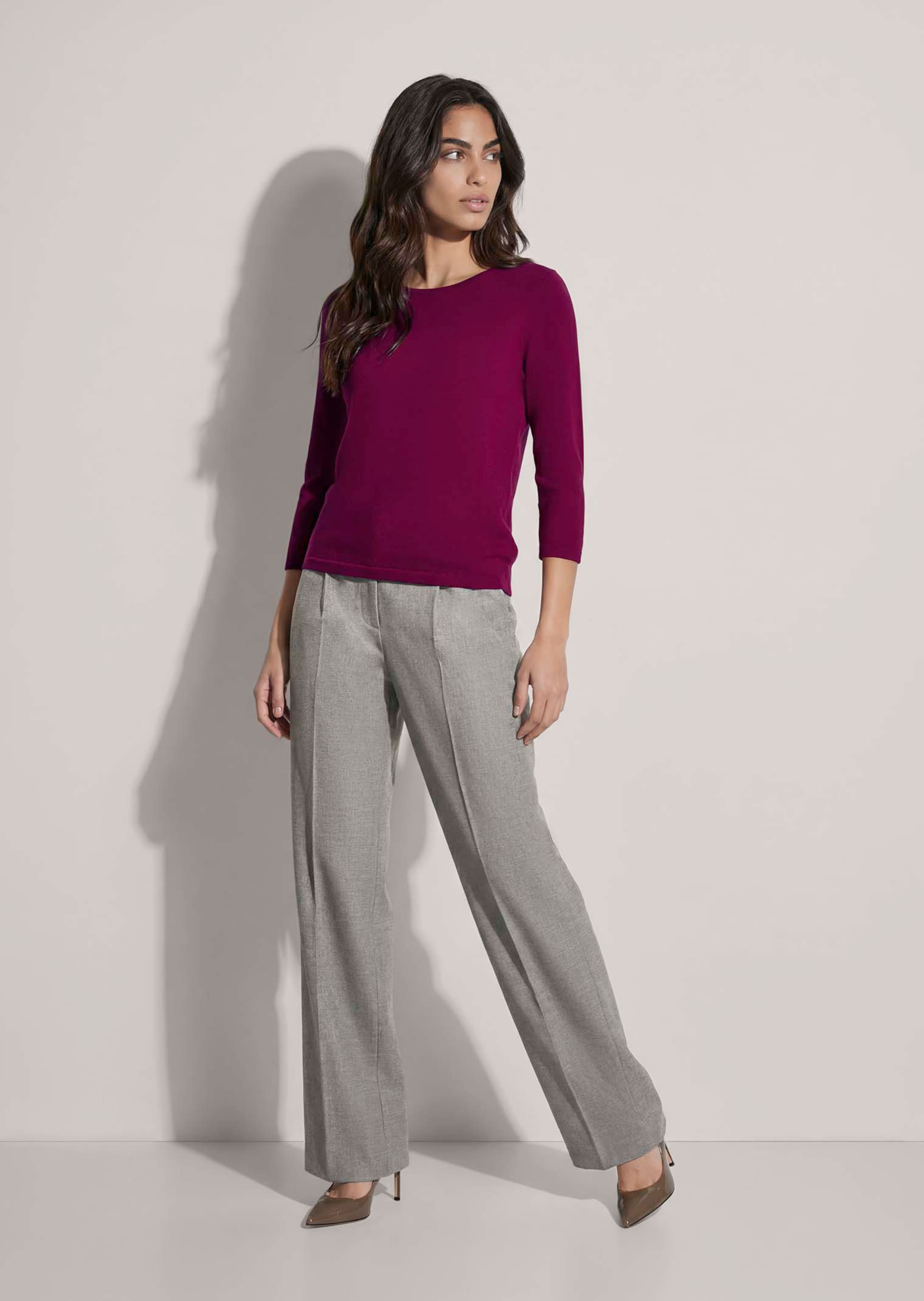 Pullover aus reinem Kaschmir mit 3/4-Arm