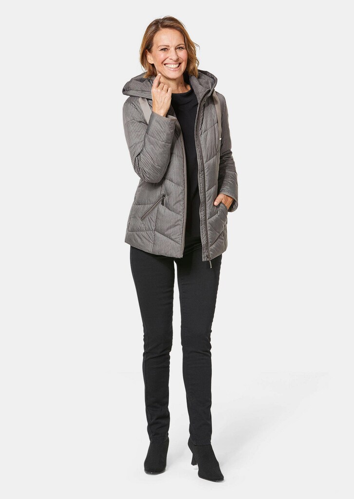 Steppjacke mit farbharmonischem Druck