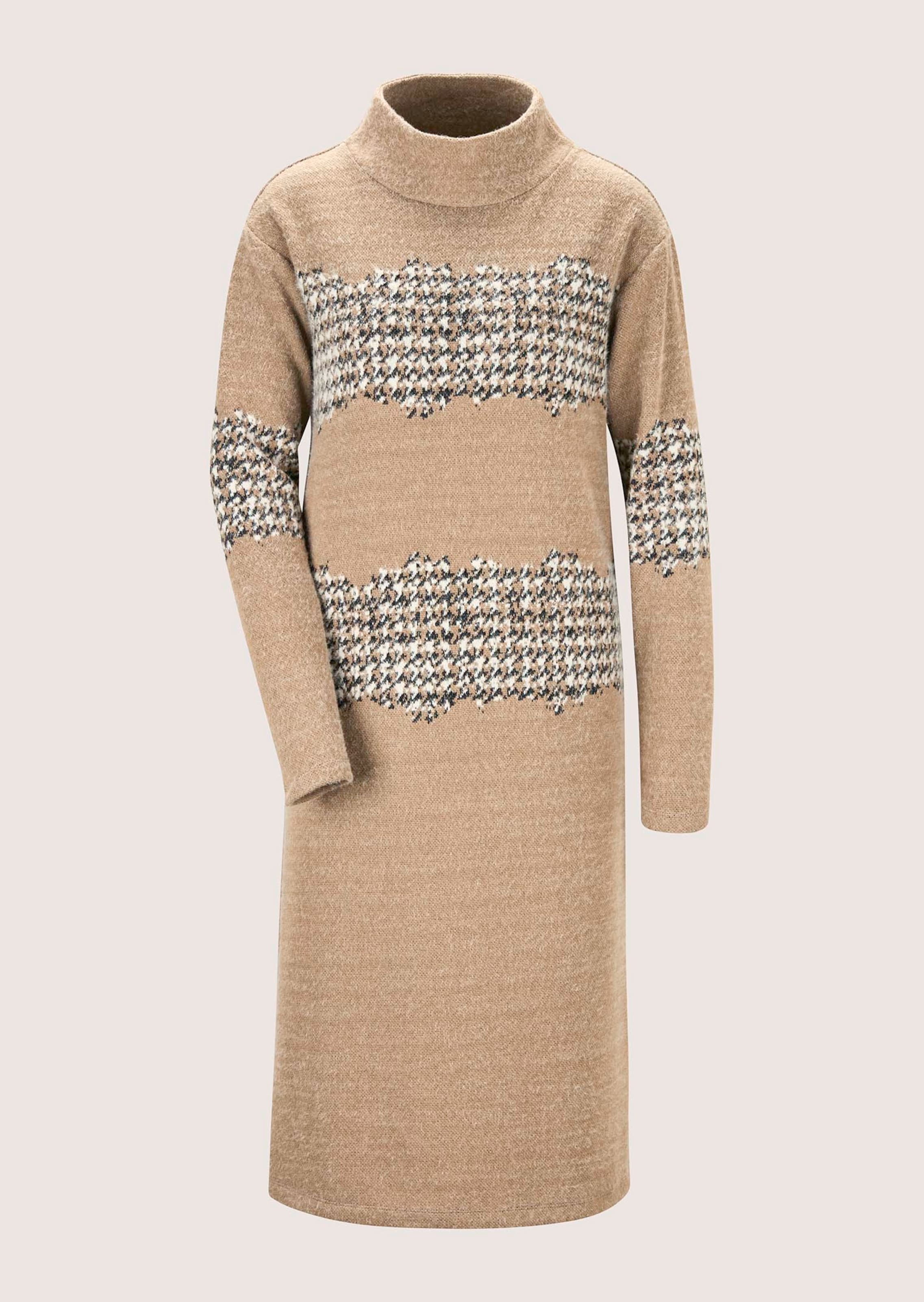 Kleid mit Hahnentritt-Muster
